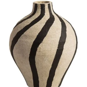 SIENA, VASO DECORATIVO COM LINHAS