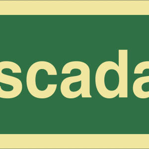 Sinalética Saída Escadas em Texto – E0022