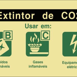 Sinalética Agente Extintor Co2 – I0110