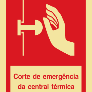 Sinalética Corte de Emergência da Central Térmica – I0323
