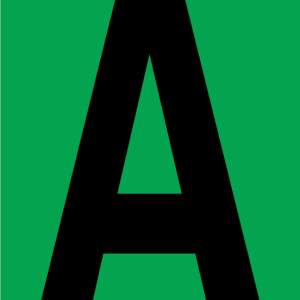Letras em Vinil Autoadesivo Fundo Verde – IN0024