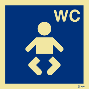 Sinalética Instalações Sanitárias WC para Bebés – IN0270
