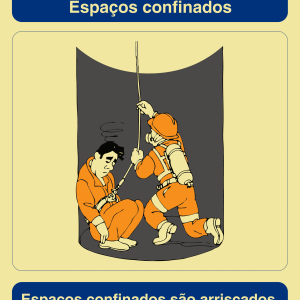 Sinalética Pense em Segurança Espaços Confinados – IS0060