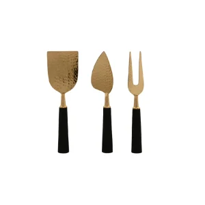 CONJUNTO DE FACAS PARA QUEIJO INOX E RESINA