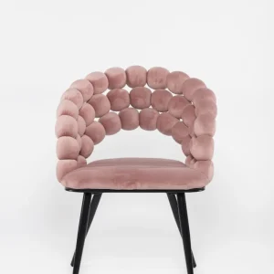 Influencer Cadeira com Repouso de Braços Rosa