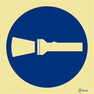 Sinalética Obrigatório Levar Lanterna – OB0123