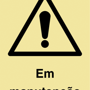 Sinalética Perigo em Manutenção – IS0495