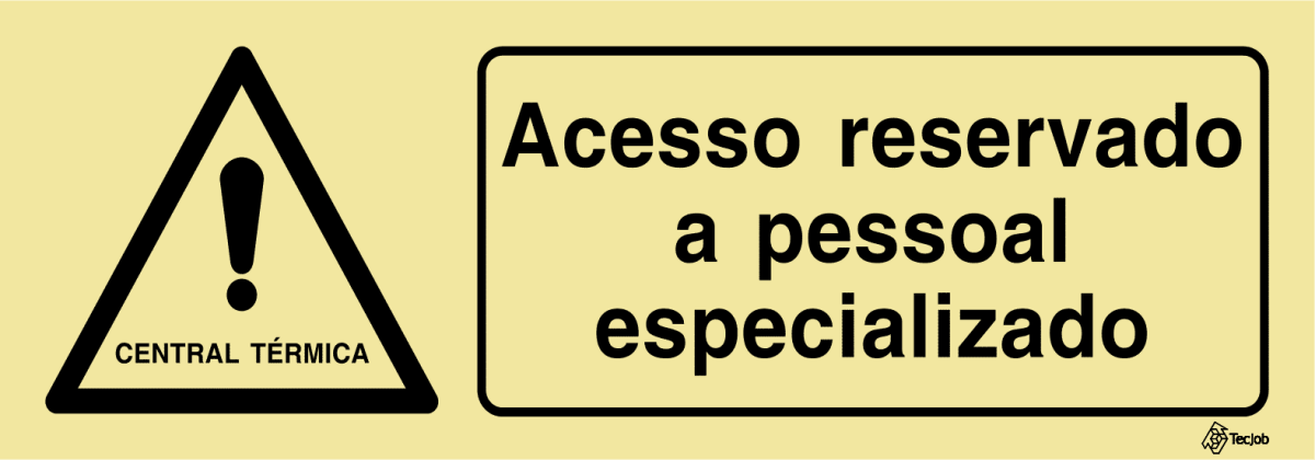 Sinalética Perigo Acesso Reservado a Pessoal Especializado – IS0420