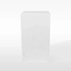 SENA, PEDESTAL MÁRMORE BRANCO 45x80x45cm