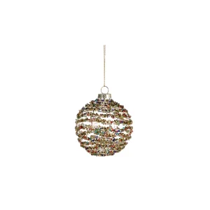 GLOBE STRIPES, Bola Natal riscas horizontais.