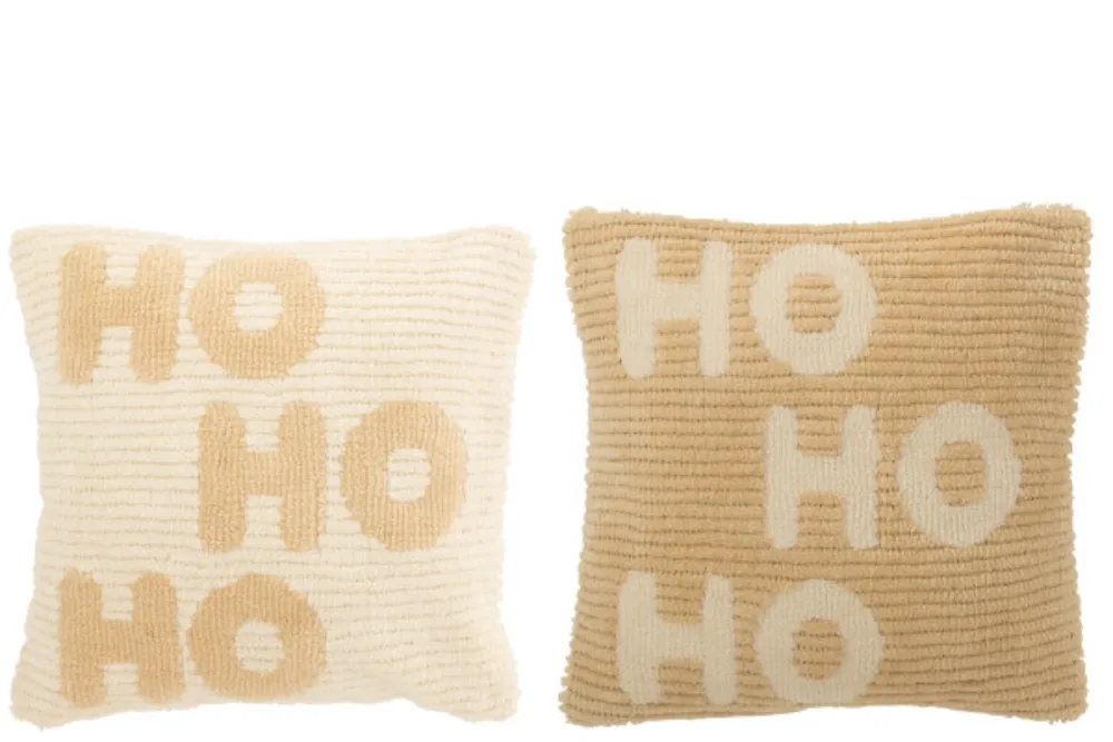 Almofada Ho Ho Ho Bege Claro - Image 3