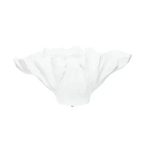 Jarra Flor Dramática em Branco